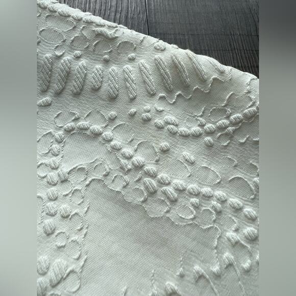 MAXMARA IVORY JACQUARD COTTON SLEEVELESS DRESS SIZE 12 - Picture 9 of 9